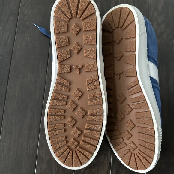 Steve Madden Sewell Men's Blue & White Suede Sneakers Size 12 - Picture 9 of 10